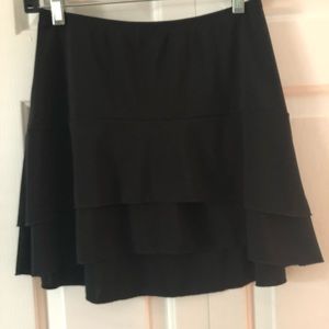 BCBG Maxaxria 3 layered black flirty skirt small